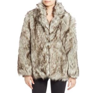 Betsey Johnson faux fur vintage coat